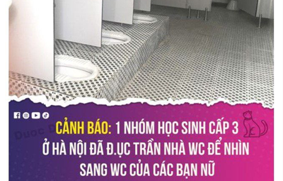 Đục Trần Nhà Vệ Sinh Để Nhìn Sang Wc Các Bạn Nữ Ở Hà Nội